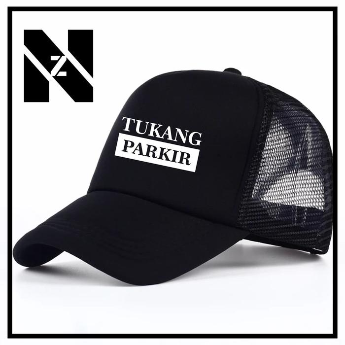 TOPI TUKANG PARKIR / TOPI JARING TUKANG PARKIR / TOPI TRUCKER TUKANG PARKIR BISA COD Dewasa Pria / T