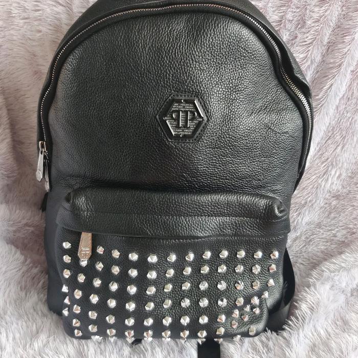 ransel philipp plein otentik kulit asli motif 01