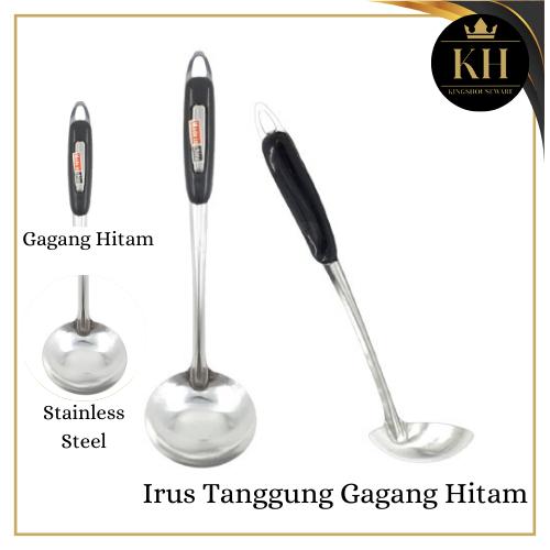 Irus tanggung hitam 7cm / Peralatan makan Irus Sayur / Irus Stainless Sayur Tanggung Gagang Warna Hi