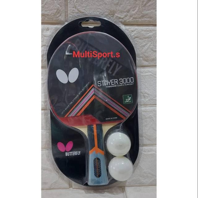 IMPOR 100% ORIGINAL BET TENIS MEJA BUTTERFLY STAYER 3000