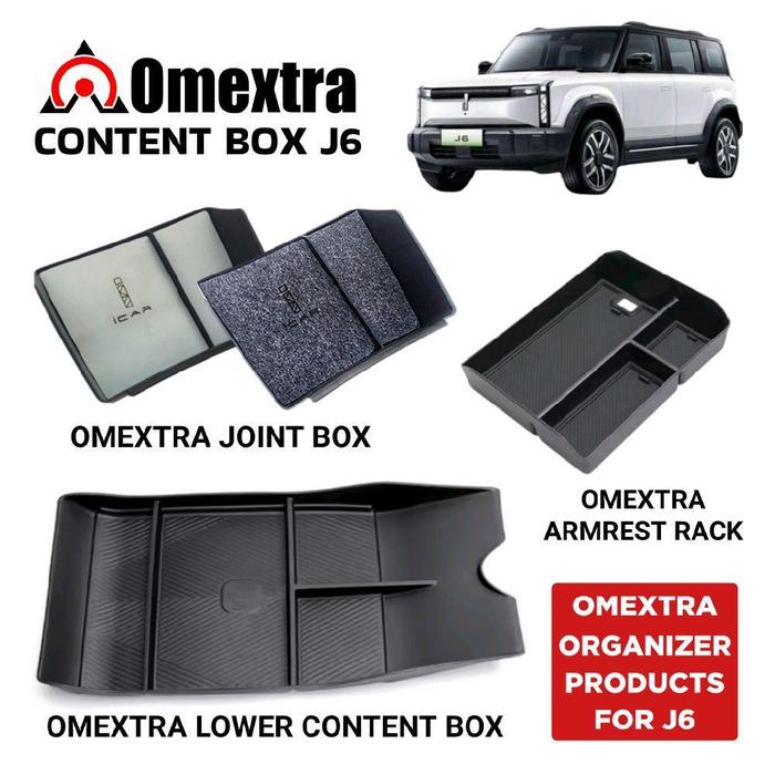 READY Chery J6 Content Box Omextra J6 Storage Box J6 Armrest Box Chery J6 Rack Tempat Penyimpangan J
