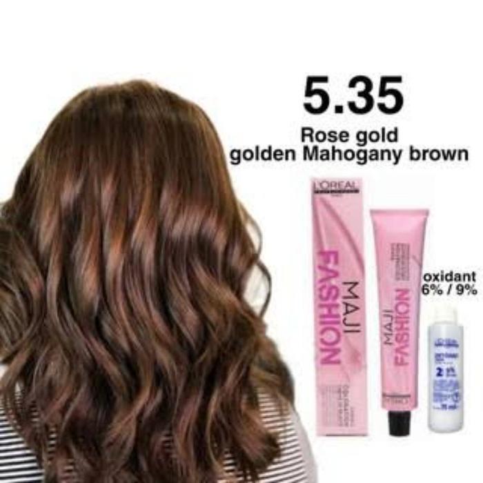 L'oreal maji fashion Cat Rambut pewarna rambut loreal 5.35 + oxidant majifashion