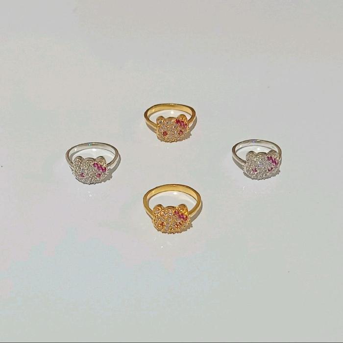 Cincin Anak Perak 925 Hello Kitty Mata Rings