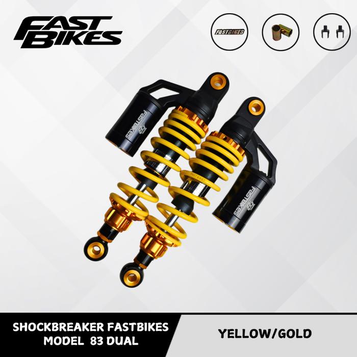 Shockbreaker FASTBIKES Tabung Atas RCB 280 340 MM Motor Bebek Matic Universal PCX Mega RX Verza 83