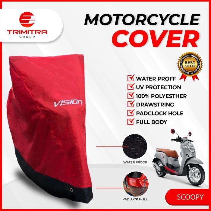 Sarung Motor Vision PREMIUM SCOOPY / Penutup Body Cover Motor