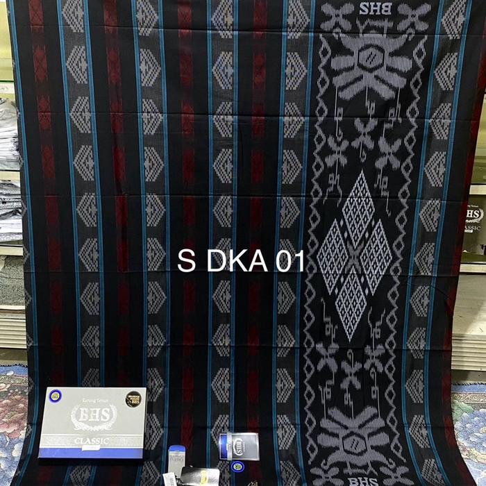 sarung BHS classic silver motif c44 DKA DKE DKH kwg dby  bahan mercerized cotton mix halus dan lembu