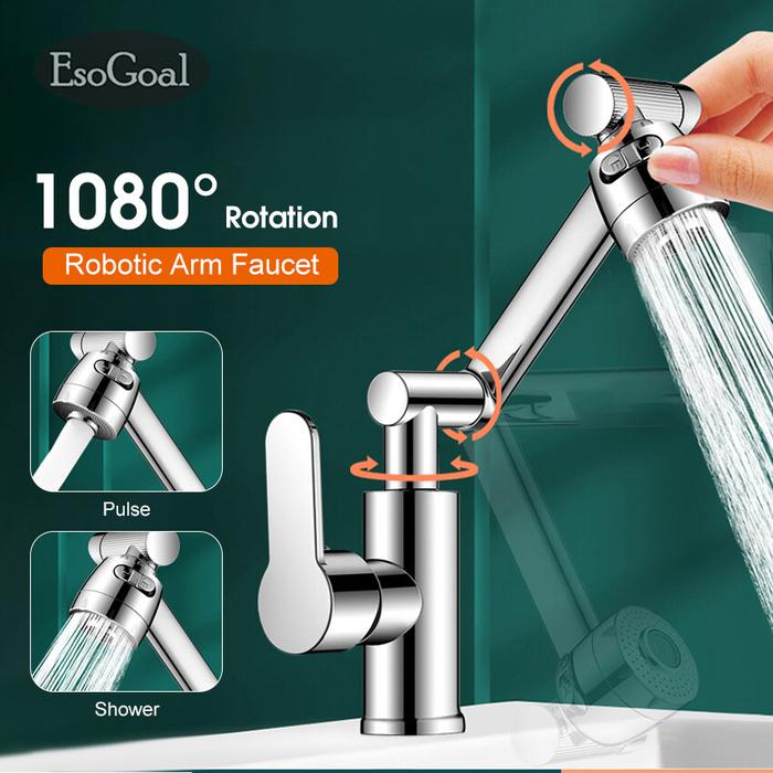 EsoGoal Keran Dapur 1080 Derajat, Keran Dapur Dapat Diputar, Keran