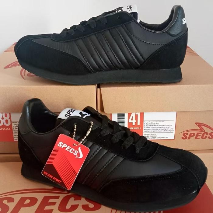 Sepatu sekolah specs 104 hitam, untuk pria/wanita original size 36-43 Bisa Cod