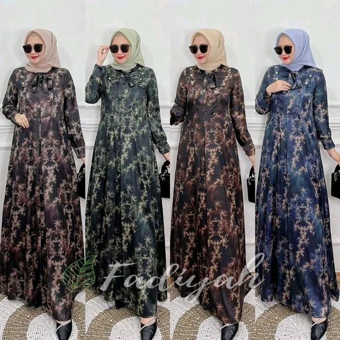 DRESS GAMIS TERBAabstRU BY FADIYAAH ORIGINAL MODE FAUZIAH DRESS