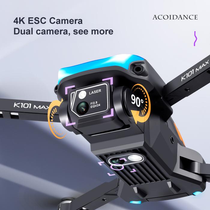 Drone K101 Max Mini Drones With Dual 4K HD Camera Optical Flow