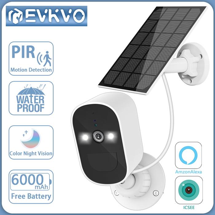 4MP Wireless Surveillance Solar Camera WiFi CCTV Security Outdoor IP