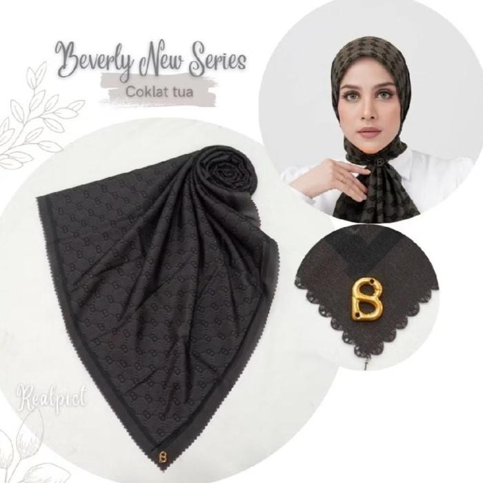 ADA LOGO B Hijab jilbab segiempat buttonscarves kw button kw terbaru terlaris