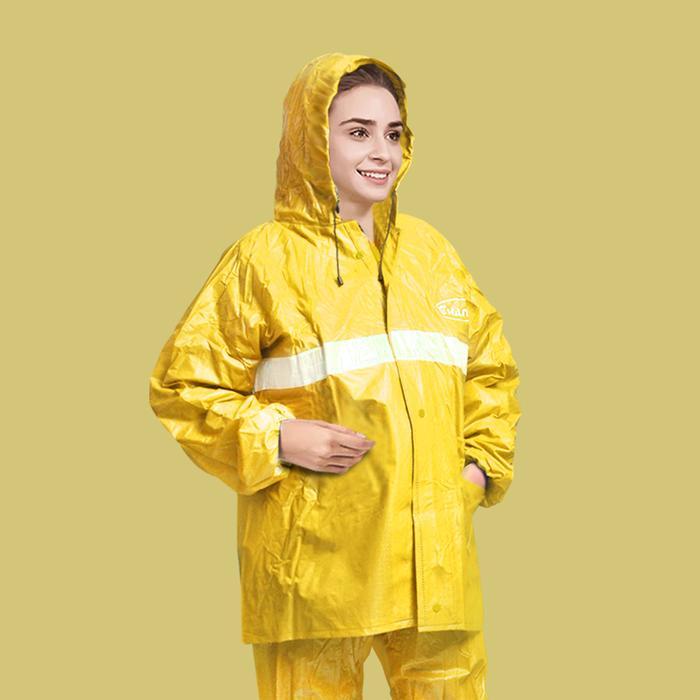 Ghana Jas Hujan PVC Jaket Celana All Size Rain Coat Raincoat Tahan Air