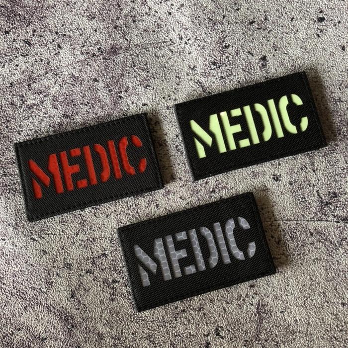 PATCH LASER MEDIC TACTICAL / PATCH MEDIC HELM BODY/ PATCH LASER