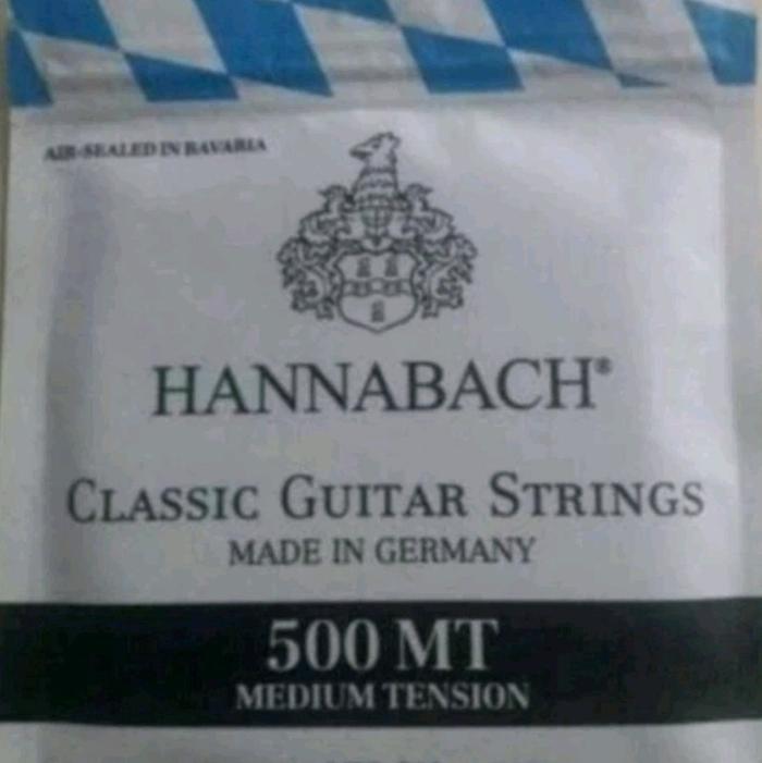 hannabach 500mt/500ht senar nylon gitar klasik set lengkap original recomended hanabach
