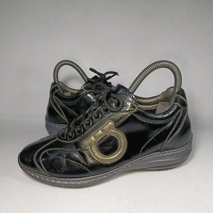 Salvatore Ferragamo original leather Italian sneakers 35 size woman shoes
