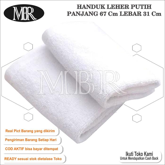 HANDUK KECIL OLAHRAGA PUTIH POLOS HANDUK LEHER MUKA PUTIH