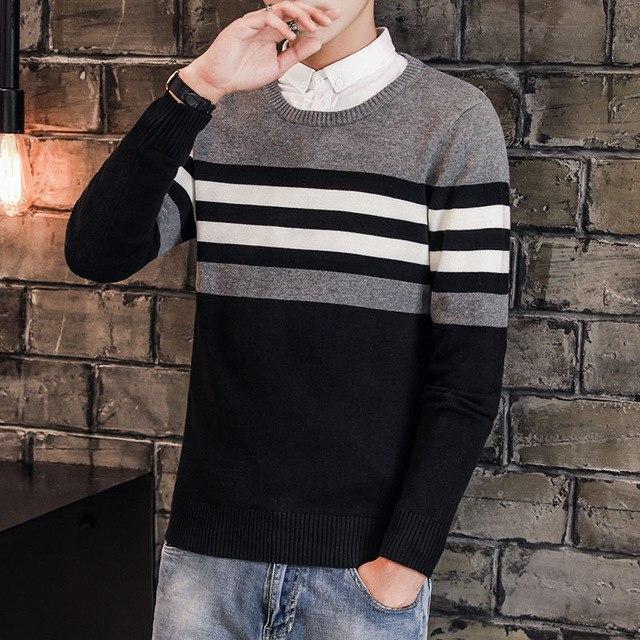 MF SWEATER RAJUT CROSSLINE TRIBAL 7 GET KEREN DAN STYLISH / Sweater Rajut Pria Lengan Panjang Keren 