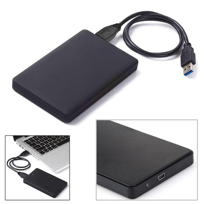 HDD Case Slim Portable 2.5 HDD Enclosure USB 2.0 External Hard Disk