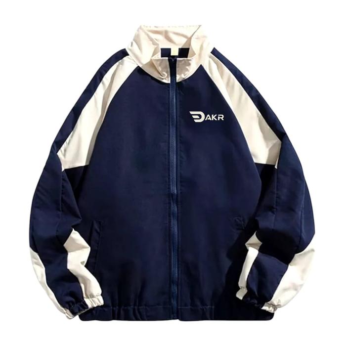 JAKET VINTAGE VARSITY WATERPROOF RETRO UNISEX Pria Wanita Distro Parasut Tebal Keren simple Mesin Di