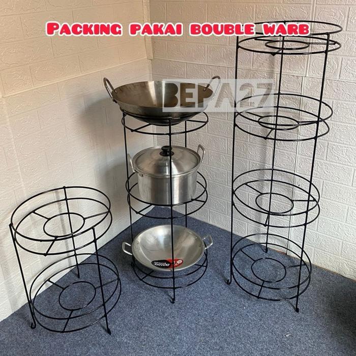 Rak Panci Rak Wajan Rak Serbaguna Rak Organizer Minimalis Penyimpanan Putih Rak Mutifungsi