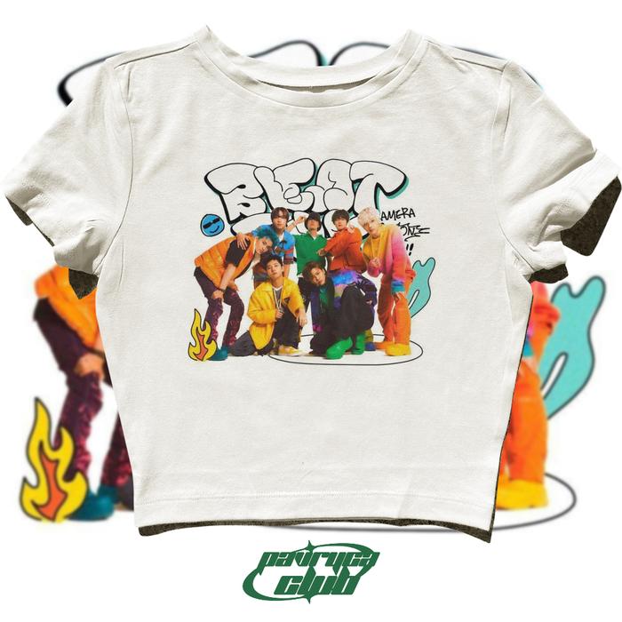 baby tee NCT Dream Beatbox Album Cover y2k style crop tee