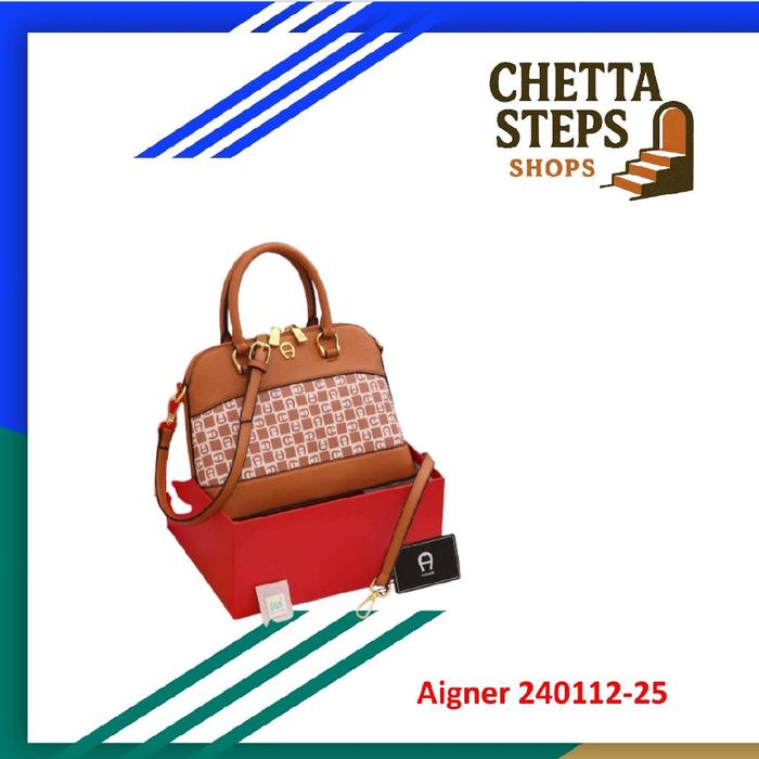 Tas Wanita Aigner 240112-25 - Tas Cewek Small Alma Logo ‘A’ 2Way Handle
