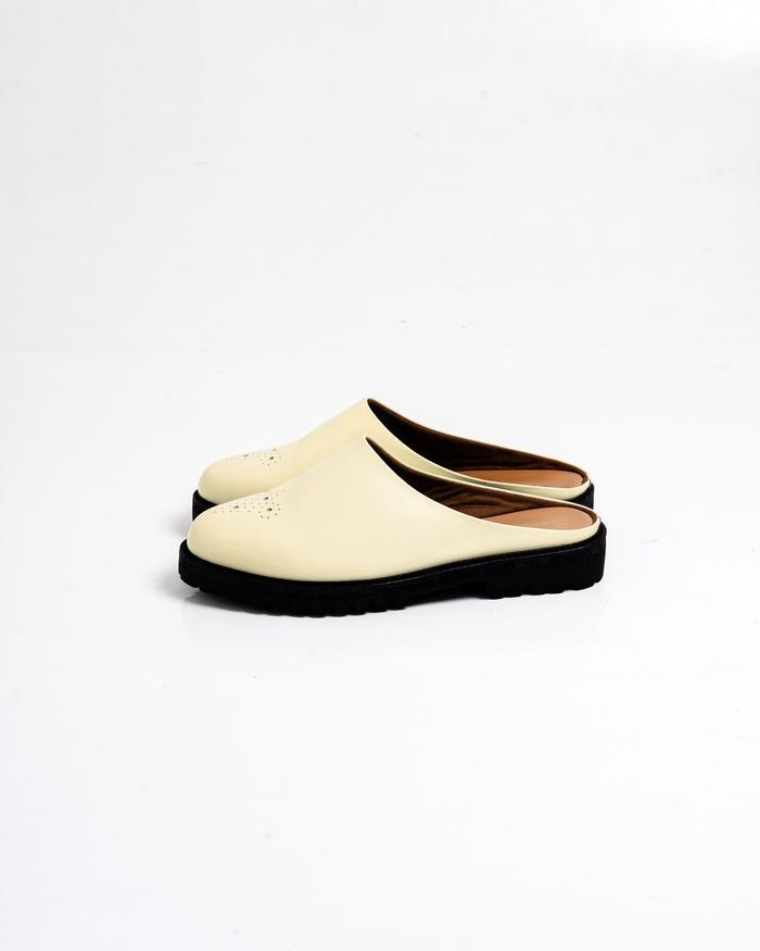 Jovem Loafers Mule Series - Ivory White