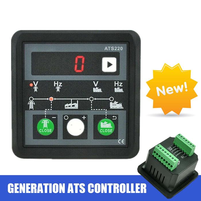 ATS220 DC 8-36V Mains/Generation ATS Controller Automatic Transfer