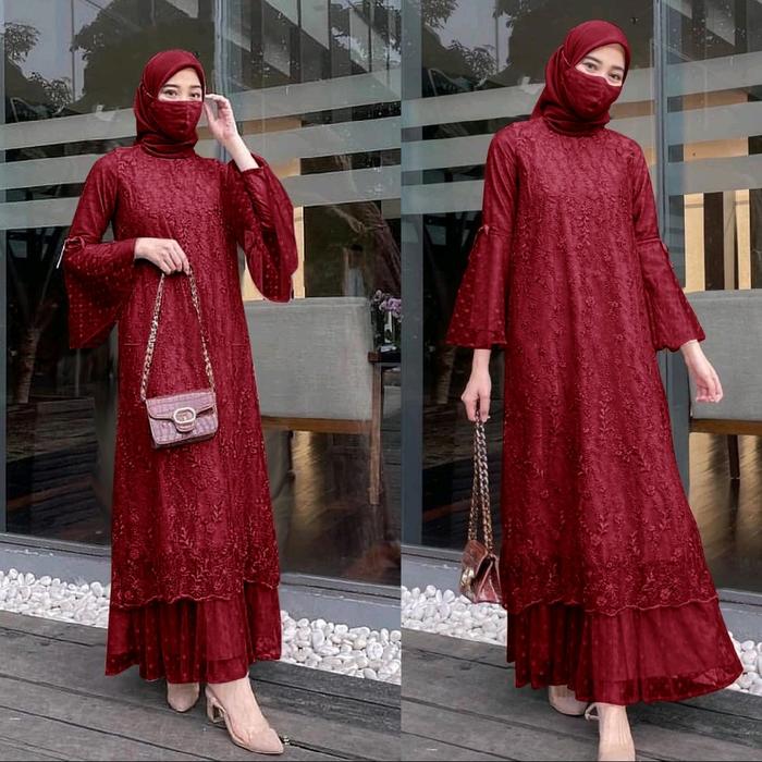 MAXI GELA / GAMIS MUSLIMAH DEWASA / GAMIS LEBARAN / GAMIS MURAH / MAXI DRESS PESTA