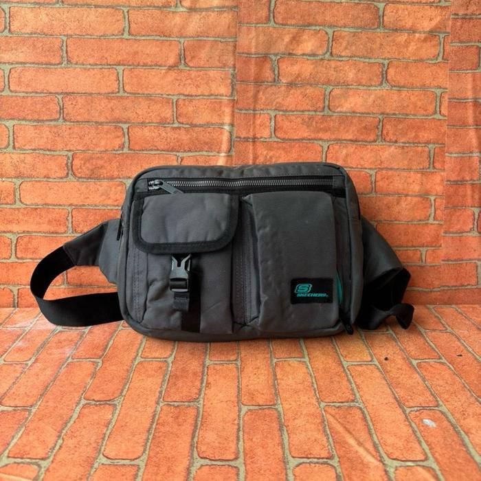 TAS WAISTBAG PRIA SKECHERS KANVAS SECOND BRANDED ABU ABU / TAS WB PRIA SKECHERS SECOND