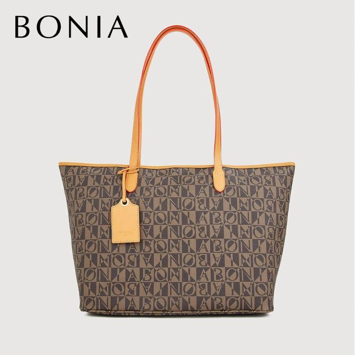 BONIA - MONOGRAM OVERSIZED TOTE BAG