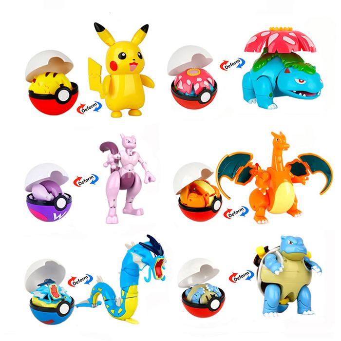 Pokemon Pikachu Charizard Mewtwo Venusaur Cartoon Action Figure