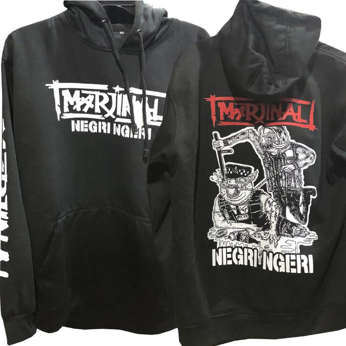 Marjinal Band Hoodie Jumper Bahan Cotton Fleece