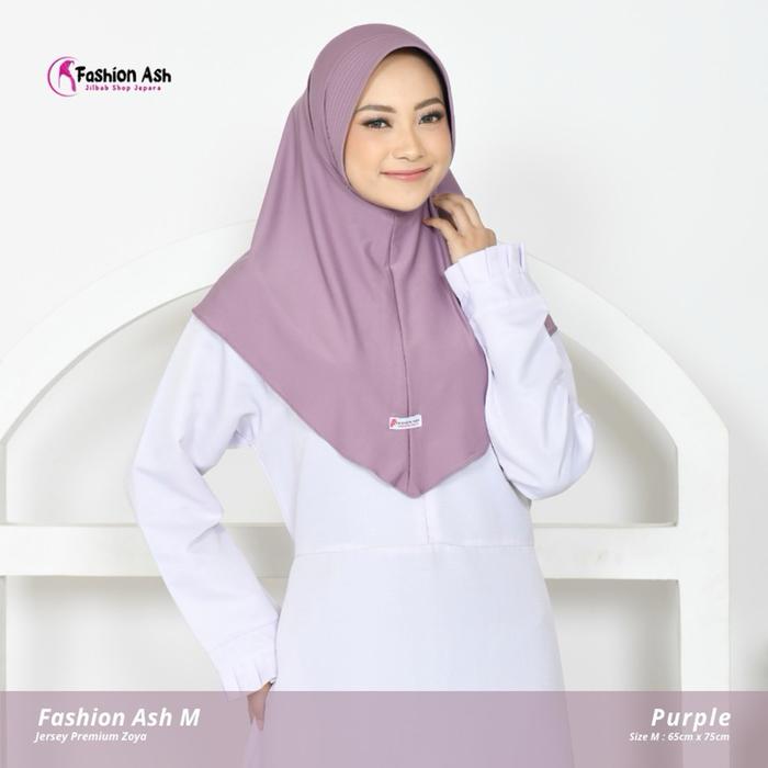 HIJAB BERGO HAMIDAH SIZE M - Jersey Premium Muslim Tag label Woven