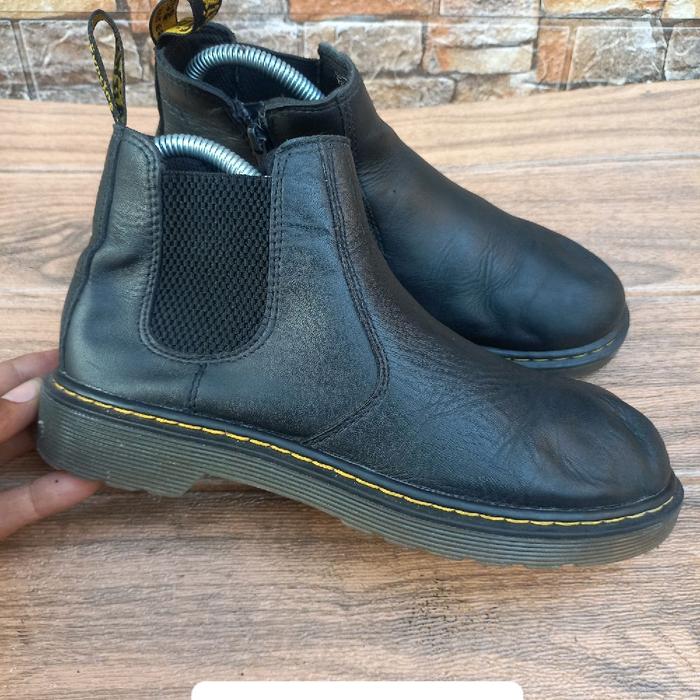 sepatu bots kulit slip on original Dr Martens size37 insol23cm
