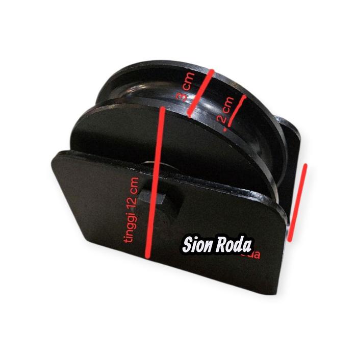 Roda Pintu Pagar 4 inch Behel