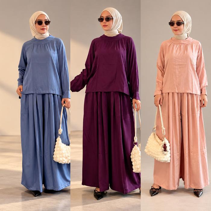 NAZLA Setelan Wanita Modern | One Set Wanita Kekinian