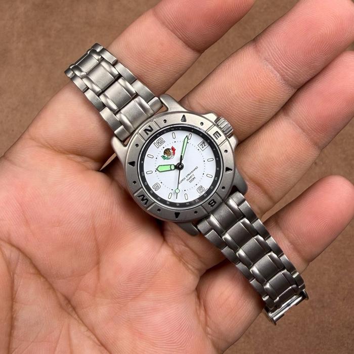 JAM TANGAN WANITA SORDI ERMANNO TITANIUM QUARTZ JAPAN