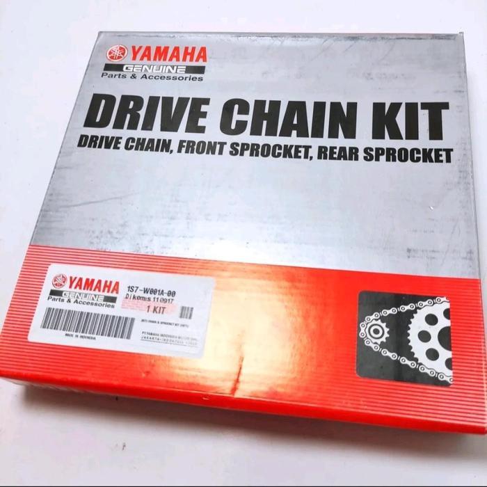 GW- GEAR SET KOMPLIT + RANTAI YAMAHA JUPITER MX OLD LAMA 1S7 / JUPITER MX OLD / GEAR SET JUPITER MX