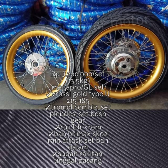 Rakitan tromol MP/GL set ban (velg Ushape/WM)
