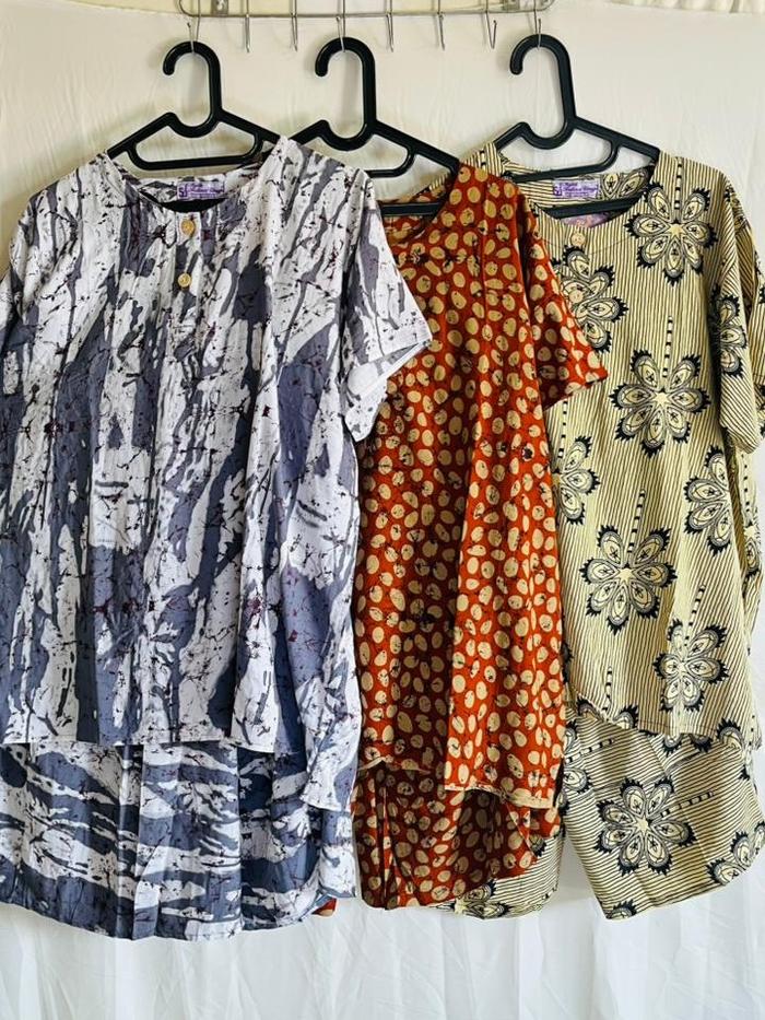 Setelan Daster Atasan Bawahan 6/8 Premium Dingin Halus dan Tidak Luntur I busui kancing dada batik d