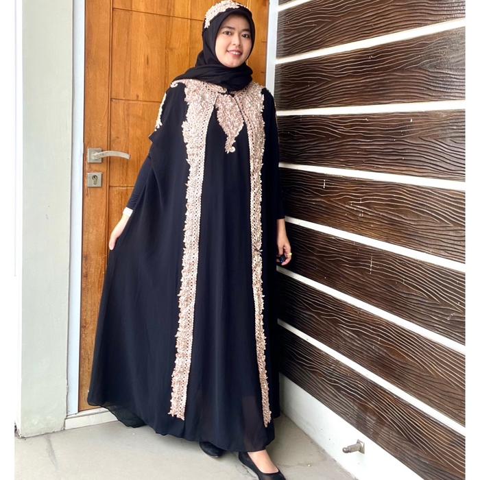 [RN FASHION OFFICIAL] KAFTAN MUMTAZ Ceruty Set Inner Bando Muslim Gamis Baju Dress Wanita Remaja Leb