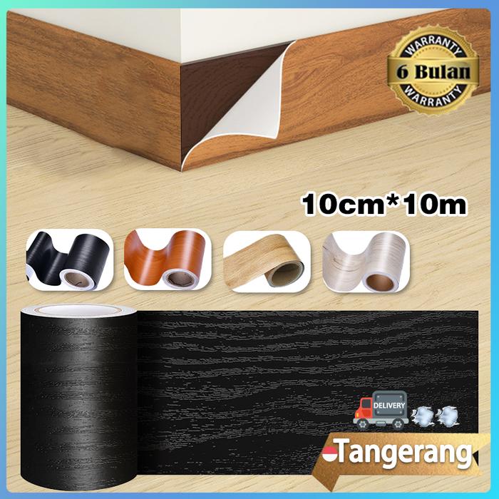 Wall Border List Kayu 10cm X 10m Border List Motif Kayu Wallpaper Dinding Dekorasi Rumah Motif Marme
