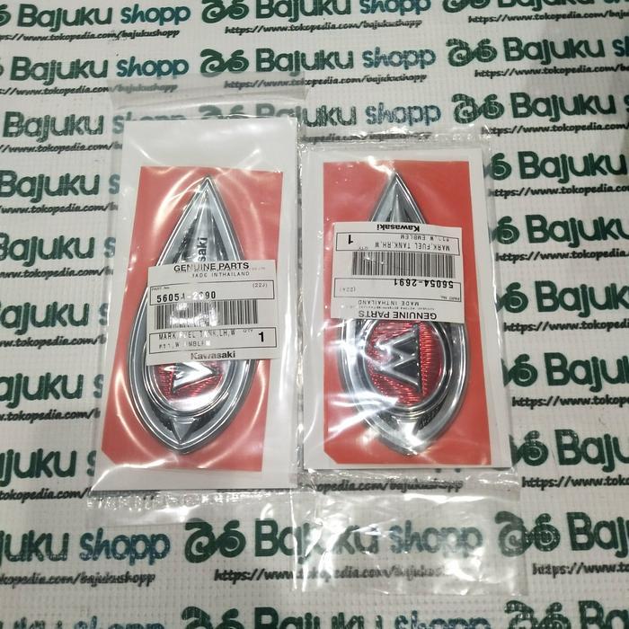 Emblem Tangki Kawasaki W175 W 175 Sebelah Sisi Kawasaki OSEAN
