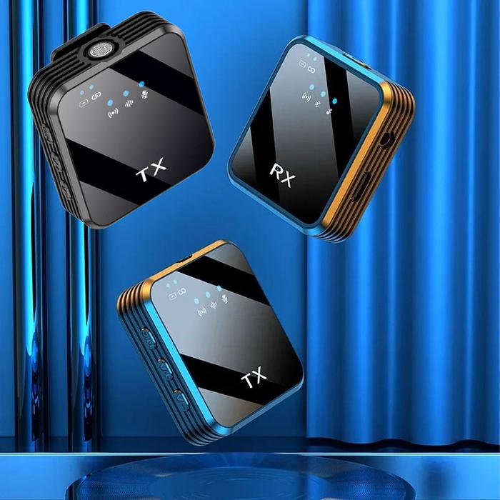 ANYTROX Clip On Mic Wireless for Vlogging Streaming with 2 Transmitter - ANC24