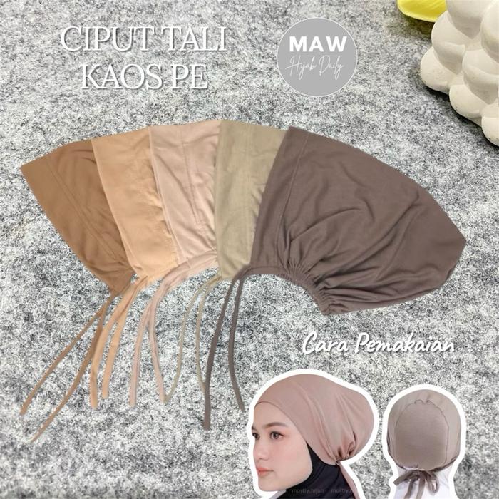 CIPUT TALI KAOS PE / INNER HIJAB TALI KAOS PE