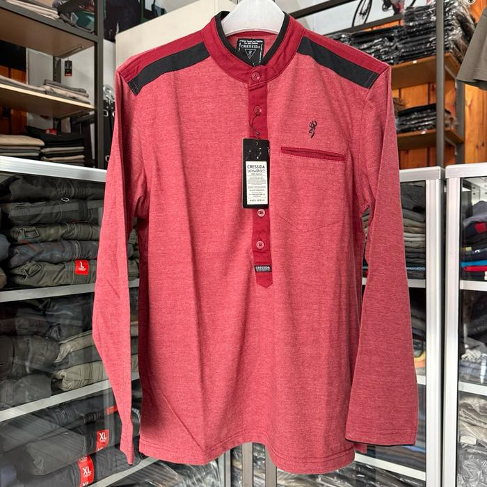 CUCI GUDANG!! Kaos Polo Cressida Lengan Panjang | Kaos Polo Cressida Pria Original