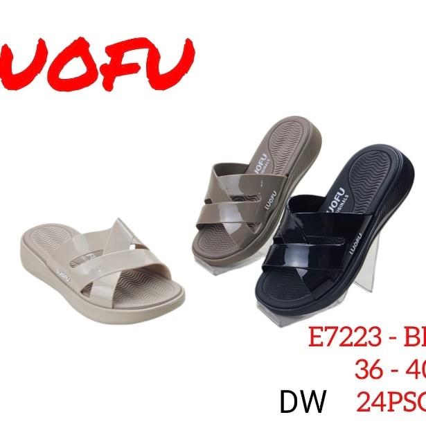 LUOFU sandal selop luofu wanita sandal karet wanita sandal luofu wanita luofu E7223