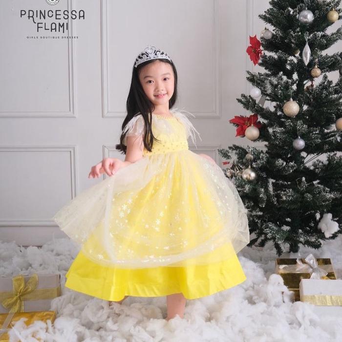 Dress frozen yellow by PRINCESSA FLAMI